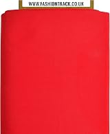 FT Fashion Track 100% Cotton Fabric Metre Red 58in Wide 60sqm 20 Colours view 3