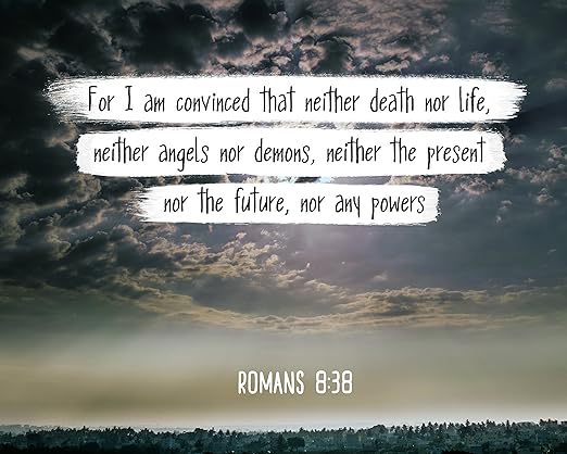 Amazon Com Bible Verse Wall Art For I Am Convinced That Neither