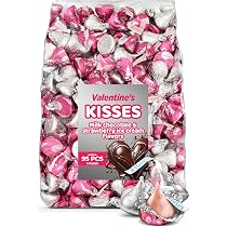 Amazon.com: Kisses Milk Chocolate & Strawberry Ice Cream Mix – 1 ...