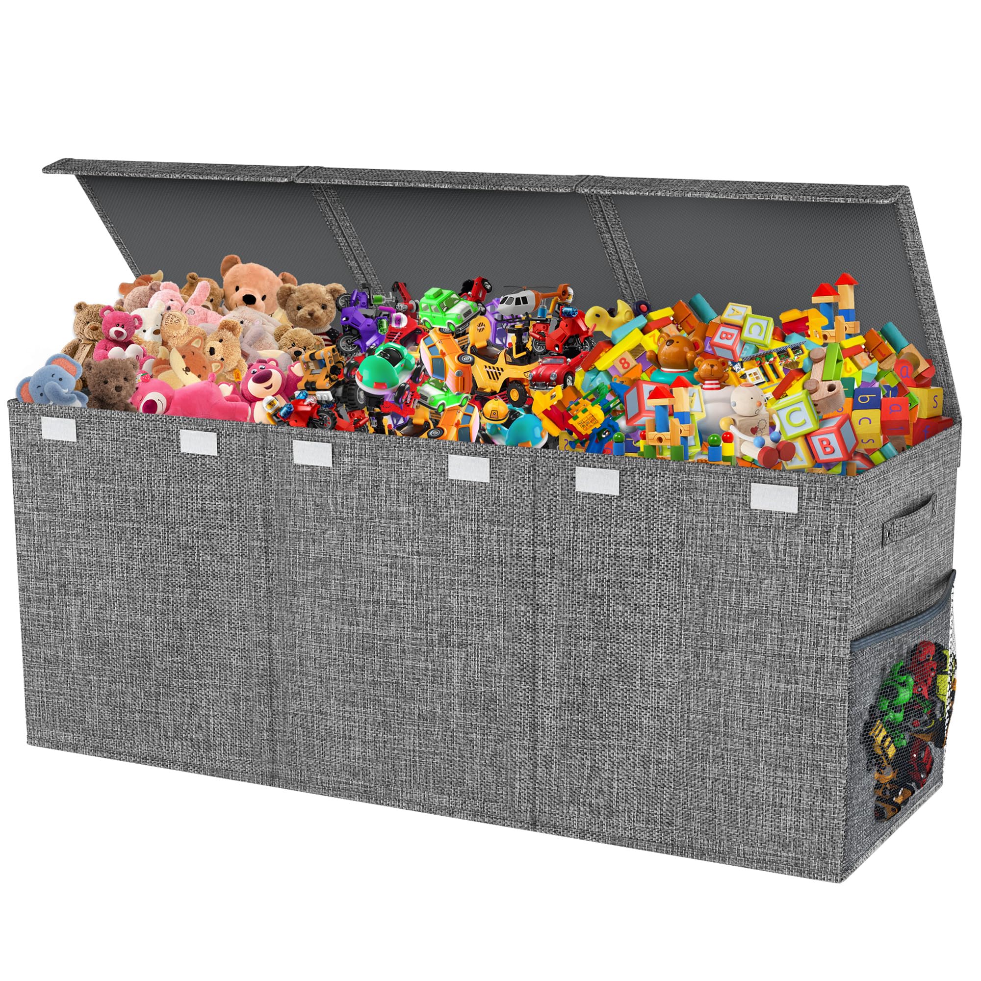 Extra Large Toy Box, Collapsible Sturdy Kids Toy Chest for Boys, Girls, 40