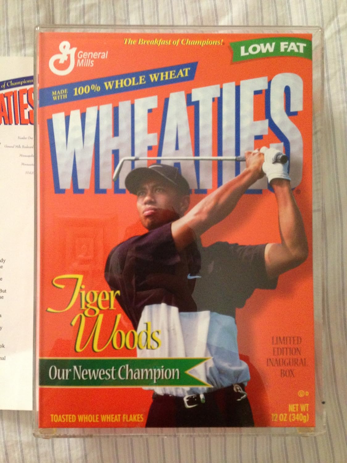 Amazon Com Wheaties Box Tiger Woods Limited Edition Inaugural Box Other Products Everything Else
