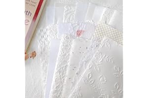 Aromoty 20Pcs Handmade Scrapbook Paper Craft Textured Paper Morandi A5 sheet Mesh Fabric Mulberry Special Paper Mix for Scrapbooking Junk Journal Journaling Supplies DIY Materials,5.8x8.2 inches