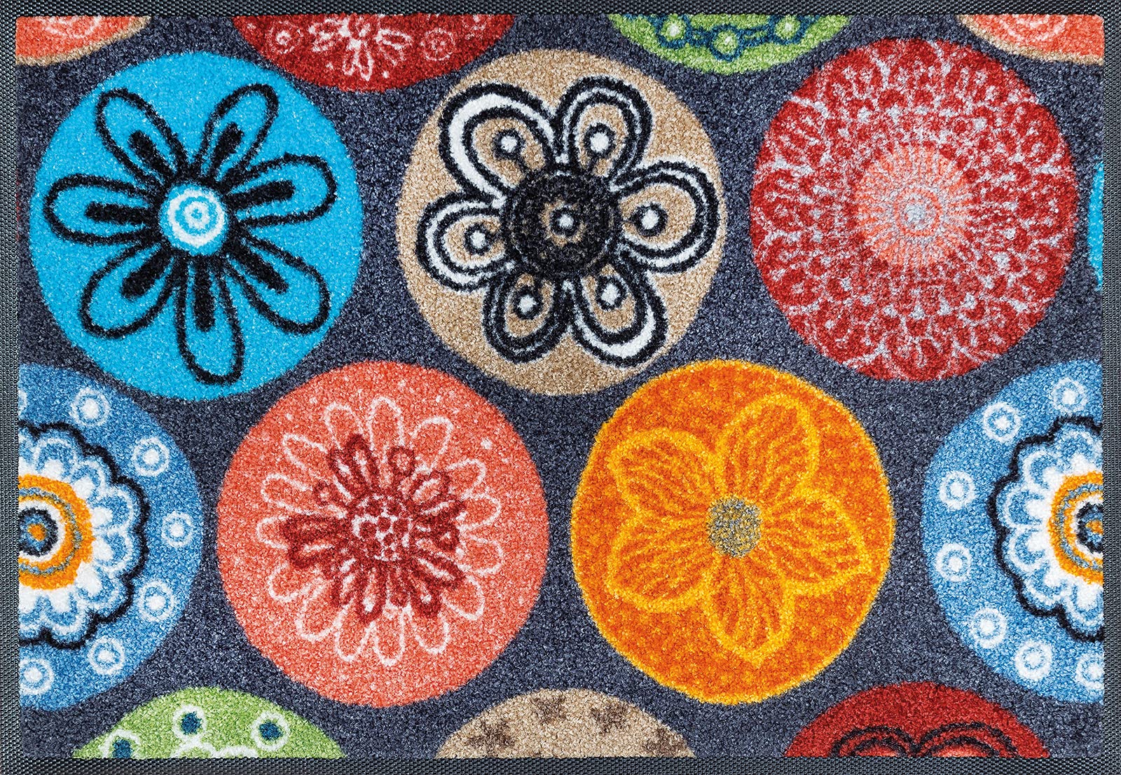 Wash&Dry Door Mat, Acrylic, Multicoloured, 40x60x0.7 cm