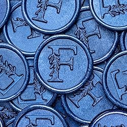 25Pcs Blue Wax Seal Stickers Handmade Vintage