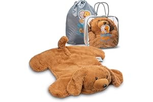 FRIENDLY CUDDLE Weighted Lap Pad for Kids 5 lbs. Sensory Weighted Stuffed Animals Lap Blanket for Kids Adults with Sensory Processing Disorder (Charlie) (Charlie)