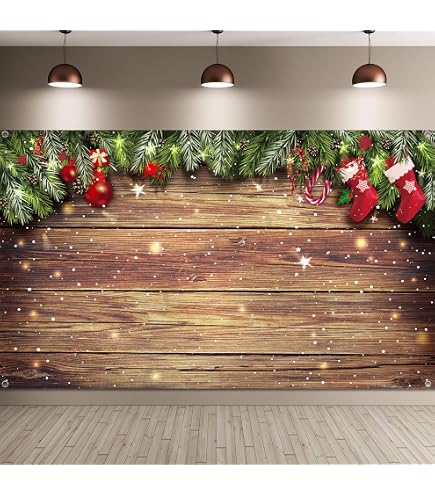 Fondo Fotográfico De Navidad Con Copos De Nieve - 2.1x1.5 M, Vinilo, Para Estudio, Bebés, Fiestas