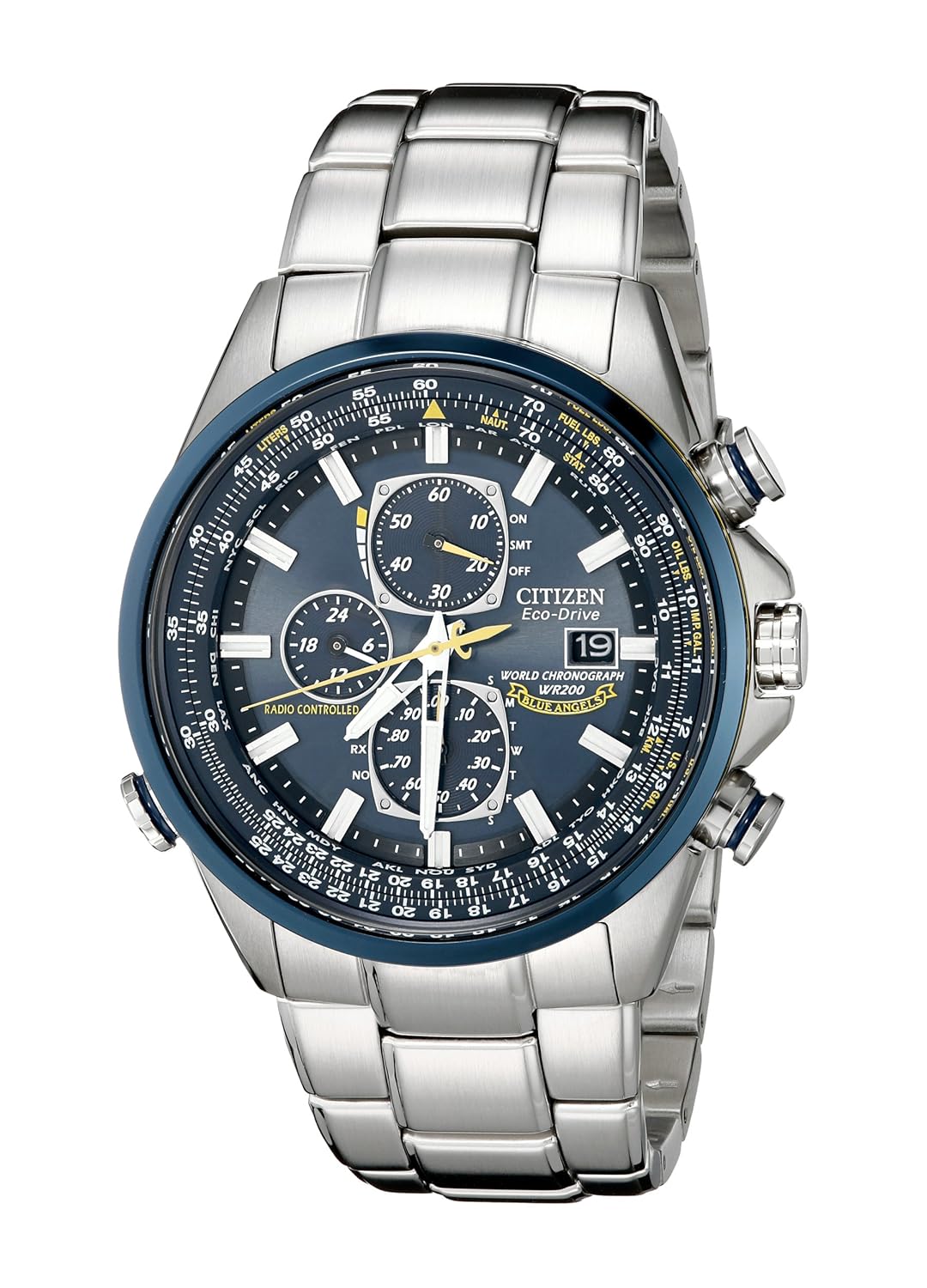 Amazon.com: Citizen Men's AT8020-54L Blue Angels Stainless Steel Eco-Drive  Dress Watch: Citizen: Watches