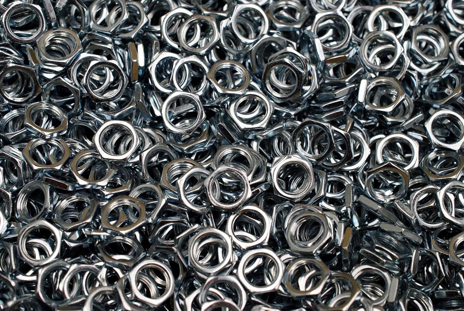 (500) Hex Panel Nuts 3/832 Extra Fine Thread Zinc Plated 3/832 x 3/