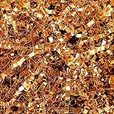 Outus 1LB Gold Crinkle Cut Paper Shred Filler Shredded Paper for Gift Box Gift Basket Bag Filler Gold Grass Tissue Cushion Stuffing for Christmas Holiday Packaging Wrapping