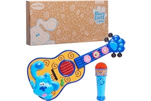 Blue's Clues & You! Sing-Along Guitar and Microphone 2-Piece Pretend Play Set, Lights and Sounds Toy Instruments, Kids Toys for Ages 3 Up by Just Play