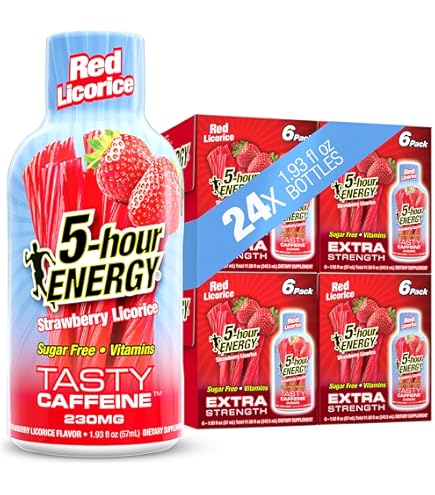 Amazon.com: 5-hour ENERGY RED LICORICE Flavor, 24 Count, Extra