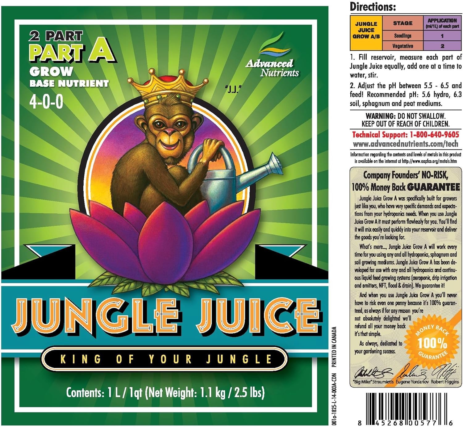 Advanced Nutrients Jungle Juice Grow Part A & B 10 Liter