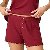 P.J. Salvage Women's Textured Essentials Shorts, Port, Large