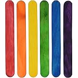 Multicraft Imports Krafty Kids UCH481S.F9 CW508 Craftwood Extra Jumbo Colored Craft Sticks, 7.88in by 1in, 24-Piece