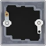 BG Electrical Single Blank Plate - British General Nexus Slim Matt Black view 4