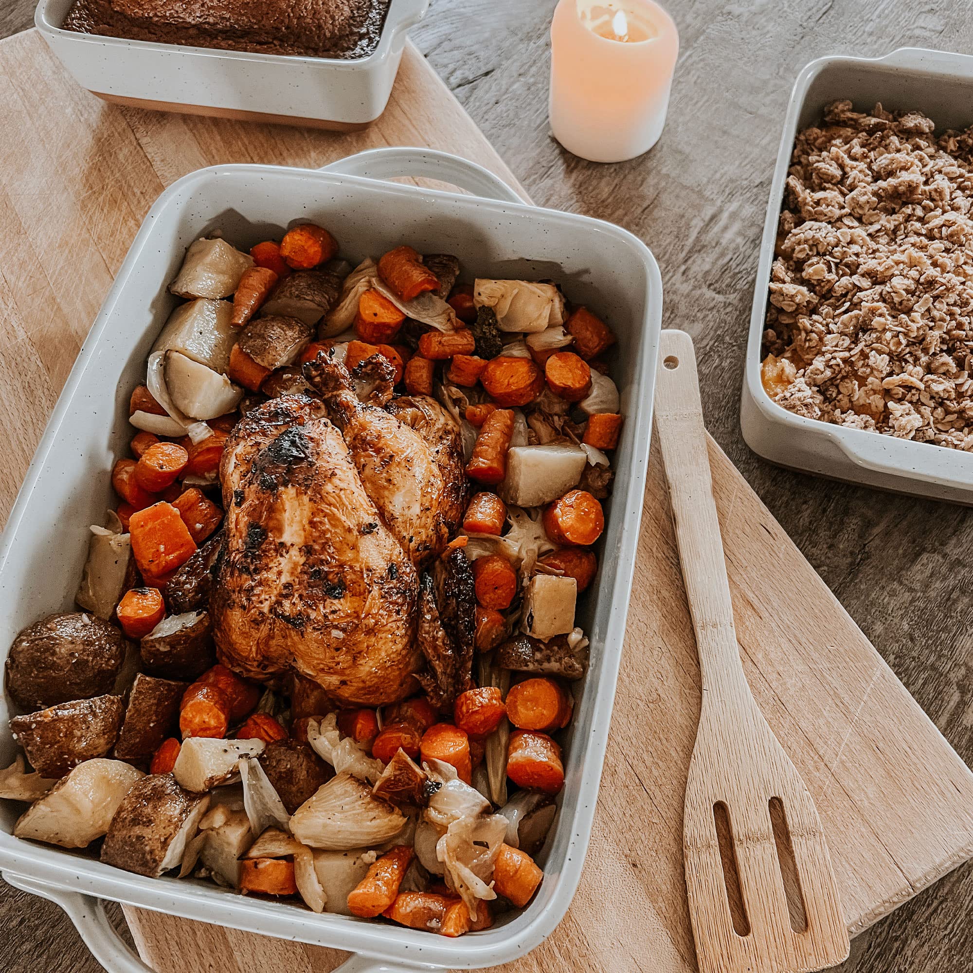 Mora 9x13in Deep Porcelain Baking Dish - Oven to Table, Freezer Safe