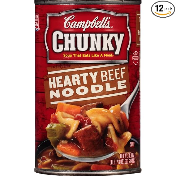 Campbell's chunky hearty beef Noodle soup (051000190871)