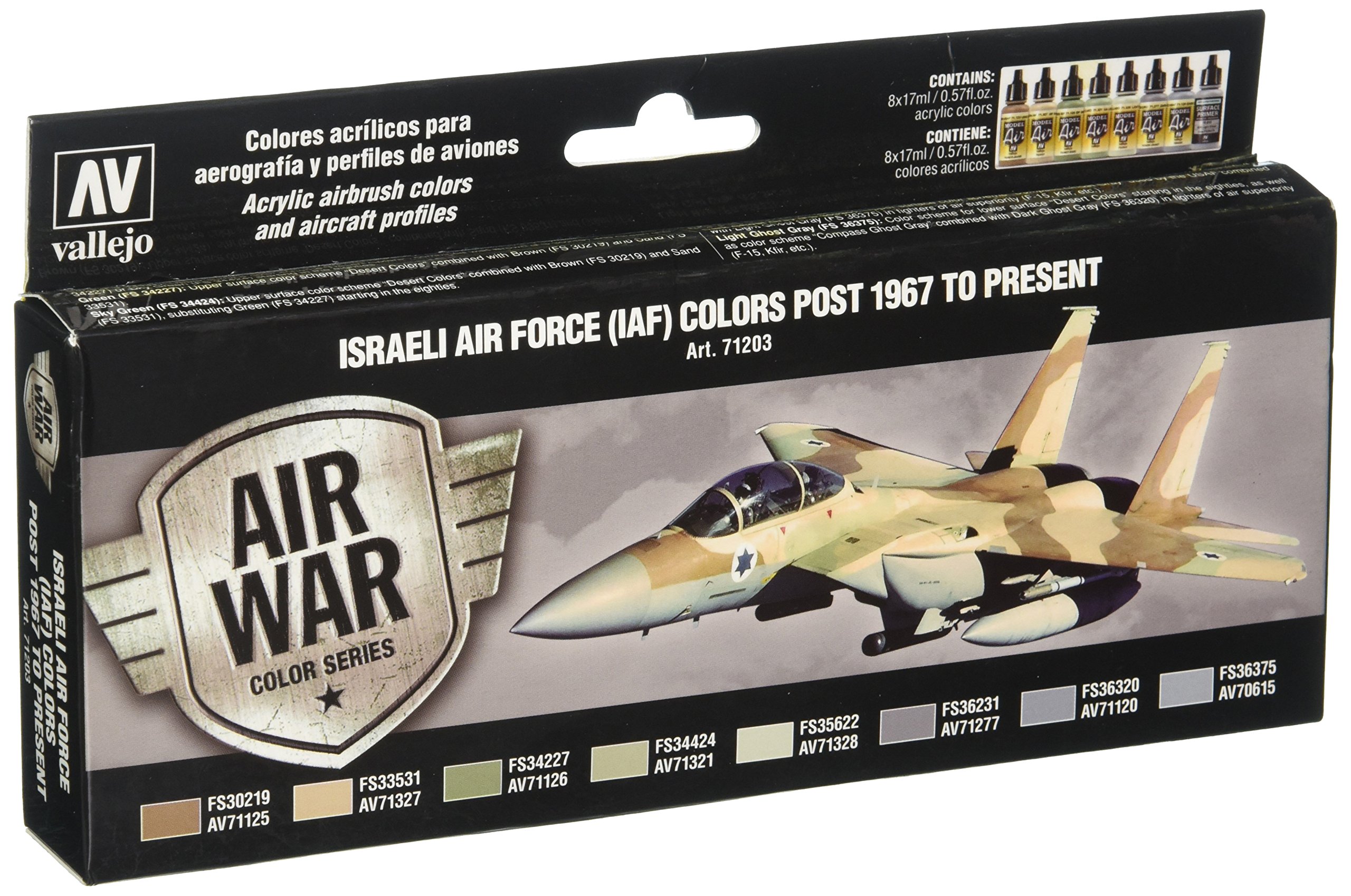 Vallejo AV "Israeli Air Force" Model Air Set