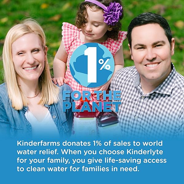 KINDERLYTE | NATURAL PEDIATRIC ELECTROLYTE SOLUTION | DOCTOR-FORMULATED FOR RAPID REHYDRATION | NO ARTIFICIAL SWEETENERS, COLORS OR FLAVORS | KID-FRIENDLY TASTE | 1-PACK | FRUIT PUNCH