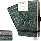 Dingbats* - Wildlife Lined Reporter A6 Notebook - PU Leather Hardcover Pocket Journal for Work, Travel - Pocket, Elastic Closure, Pen Holder, Bookmark