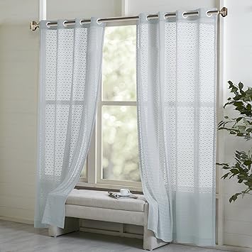 Amazon Com Sheer Curtains For Bedroom Modern Contemporary