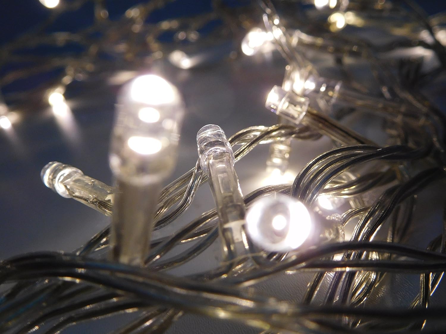 Christmas Concepts® 50 Warm White LED Static Lights - 12m(40ft) Energy Efficient A++ Christmas Lights - Indoor/Outdoor Lighting - Image 5