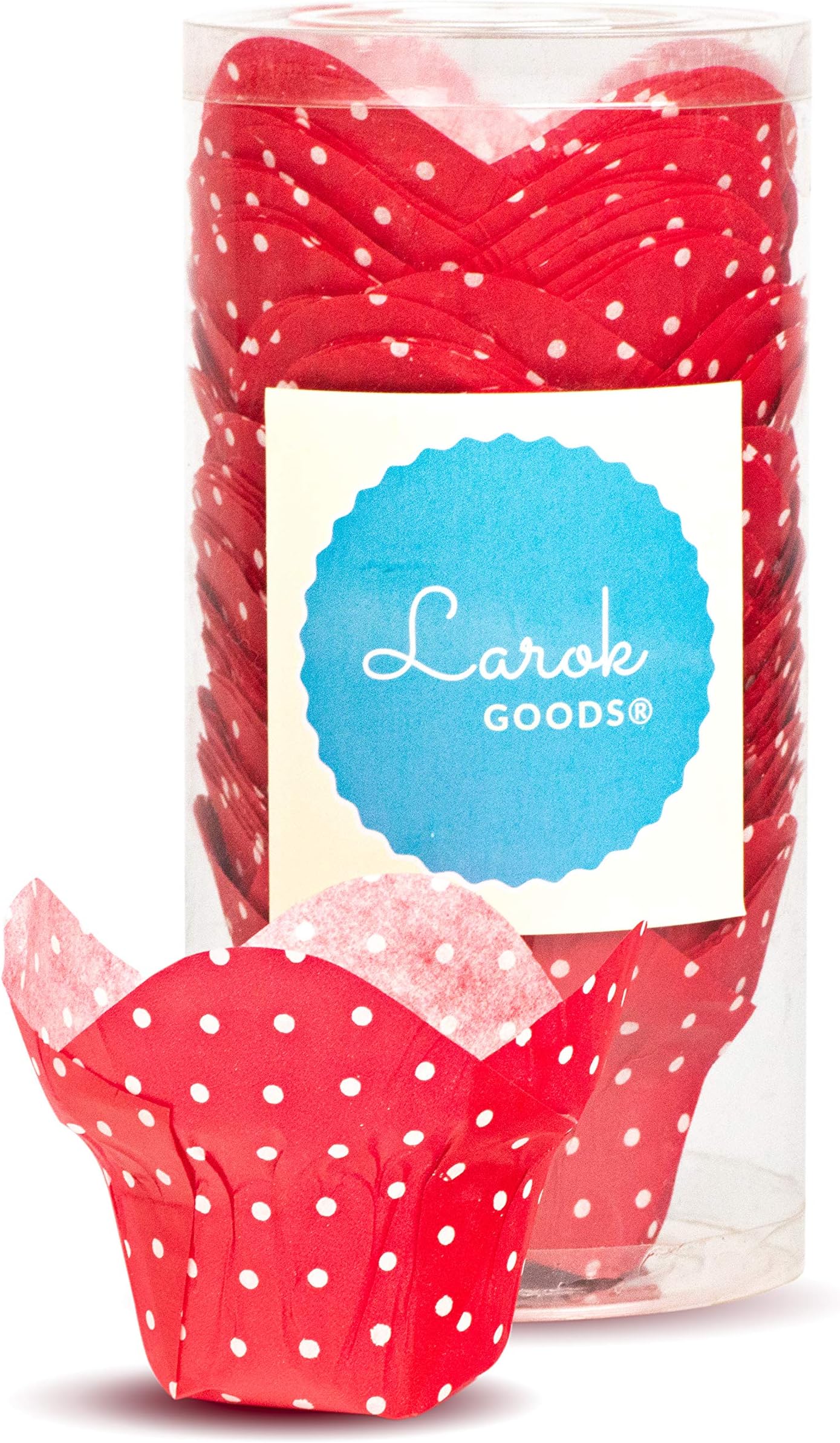 Tulip Cupcake Liners Lotus Parchment Baking Cups for Muffins (100 count