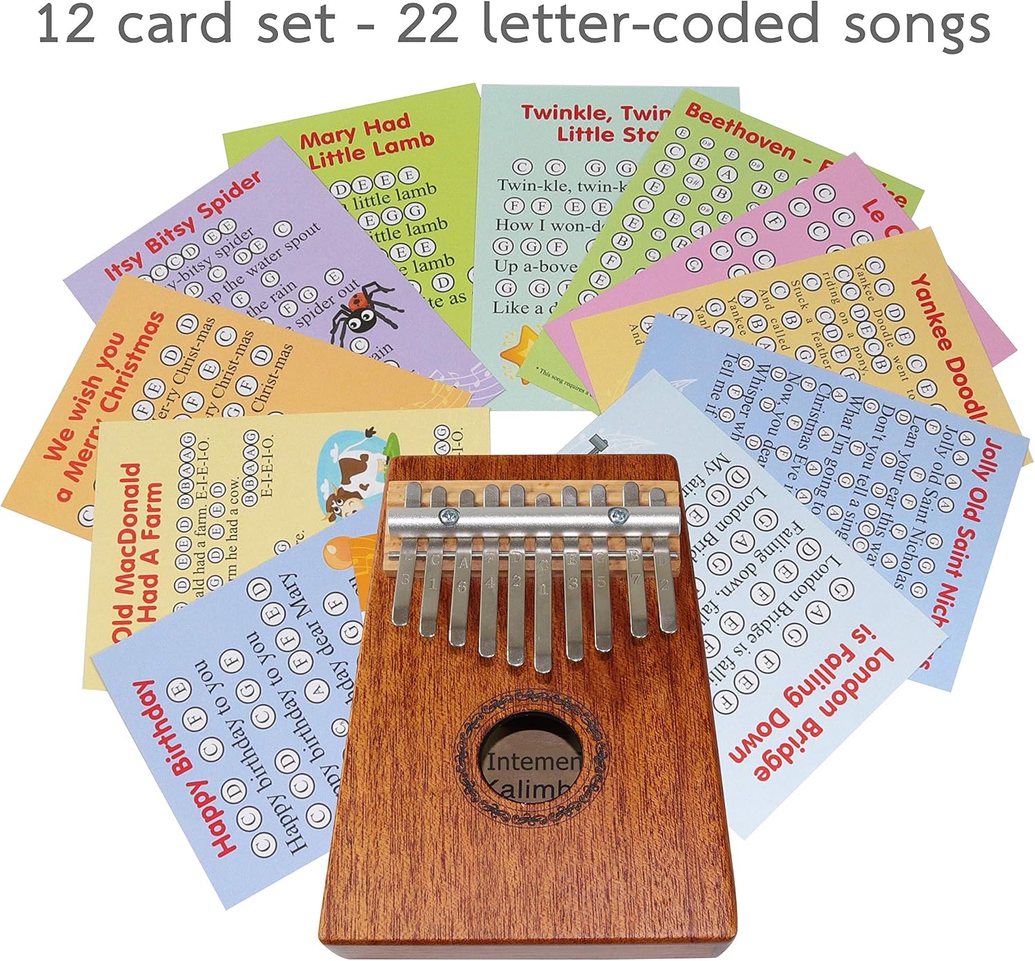 Kalimba for Kids with 20+ Easy Play Songs for Beginners – Thumb Piano ...