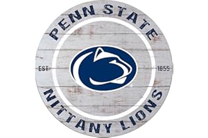 KH Sports Fan 20"x20" Classic Penn State Nittany Lions Weathered Circle Sign,1032100397 , Blue