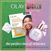 Olay x Wicked: For Good: Perfect Duo Skin Care Set, Skin Care Gift Set, 2pc, Vitamin C Cleansing Melts 12 Count, Super Serum Trial Size 0.4 FL OZ