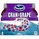 Ocean Spray Cran-Grape Juice Drink, 10 Ounce Bottle (Pack of 6) | Ocean Spray&reg; Cran-Grape&reg; Juice Drinks, Made with Real Fruit Juice, 10 Fluid Ounce Bottles, 6 Count