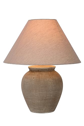 Lucide Ramzi Lampada Da Tavolo Marrone Ceramica E27 60 W