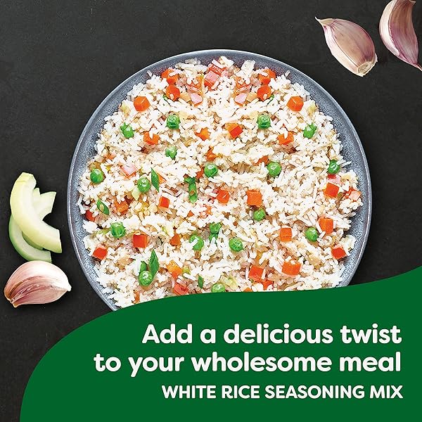 KNORR MI ARROZ RICE SEASONING MIX ADD AUTHENTIC FLAVOR TO ANY DISH WHITE DELICIOUS HOMEMADE FLAVOR IN OUR SEASONINGS 1.69 OZ, 4 COUNT