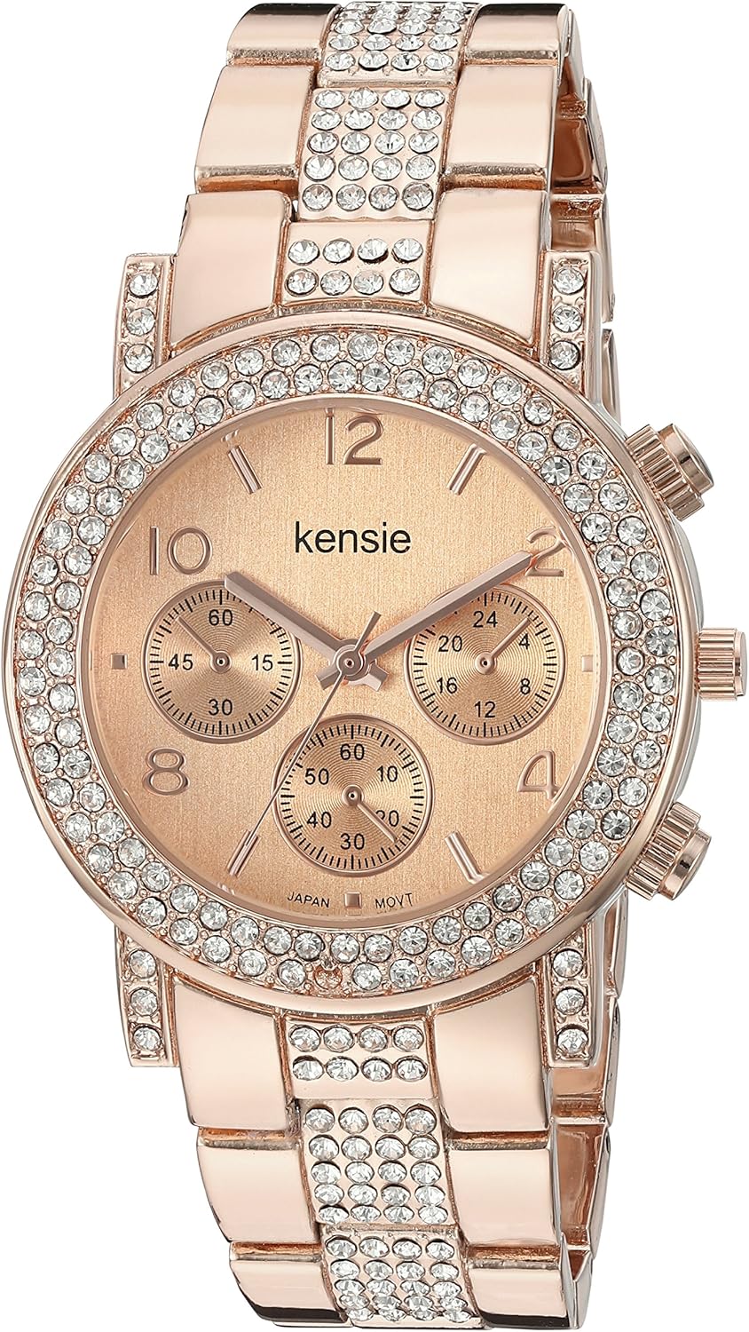 Kensie Women's Quartz Metal and Alloy Casual Watch, Color