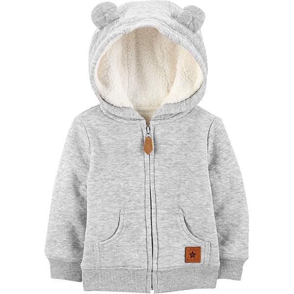 Veste Polaire Bébé Hiver Avec Capuche – Manteau Matelassé Oreilles D'ours – Chaud Et Doux – Taille 90 à 130 Cm – Unisexe Pour Garçons Et Filles