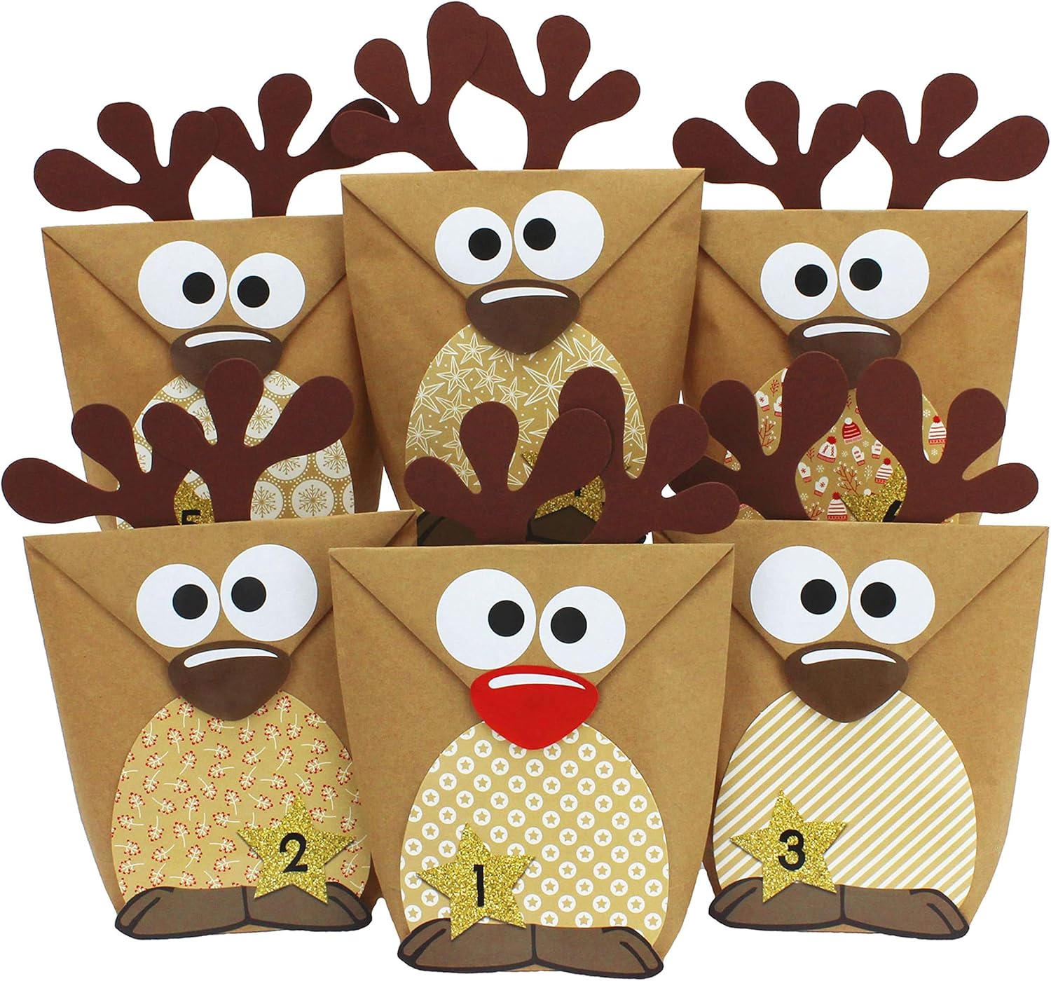 Amazon.de Papierdrachen DIY Adventskalender zum Befüllen