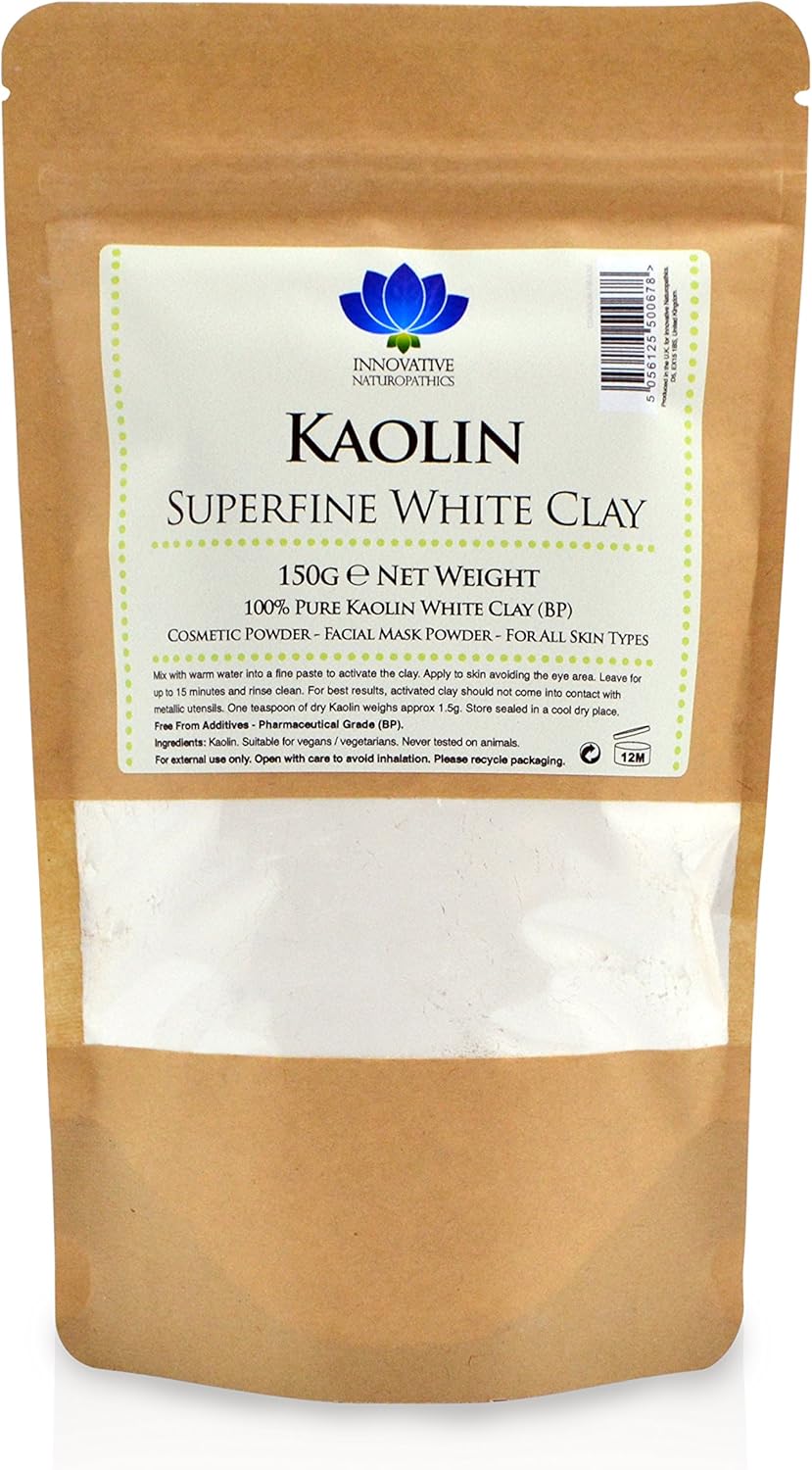 Kaolin - Pharmaceutical Grade - Superfine White Clay - 150g Packet, 150 g (Pack of 1)