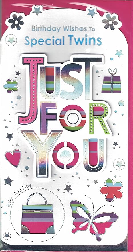 Gemelli Auguri Di Compleanno Biglietto Di Compleanno Gemelli In Modern Speciali A Farfalla Carta Sottile Amazon It Giardino E Giardinaggio
