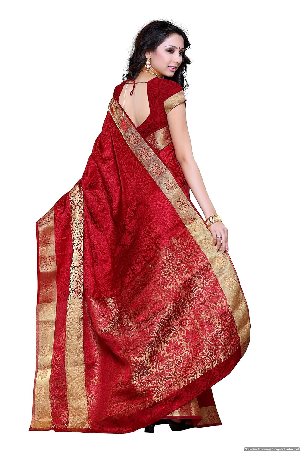 mimosa women's silk saree (2092-sd-mrn_maroon)