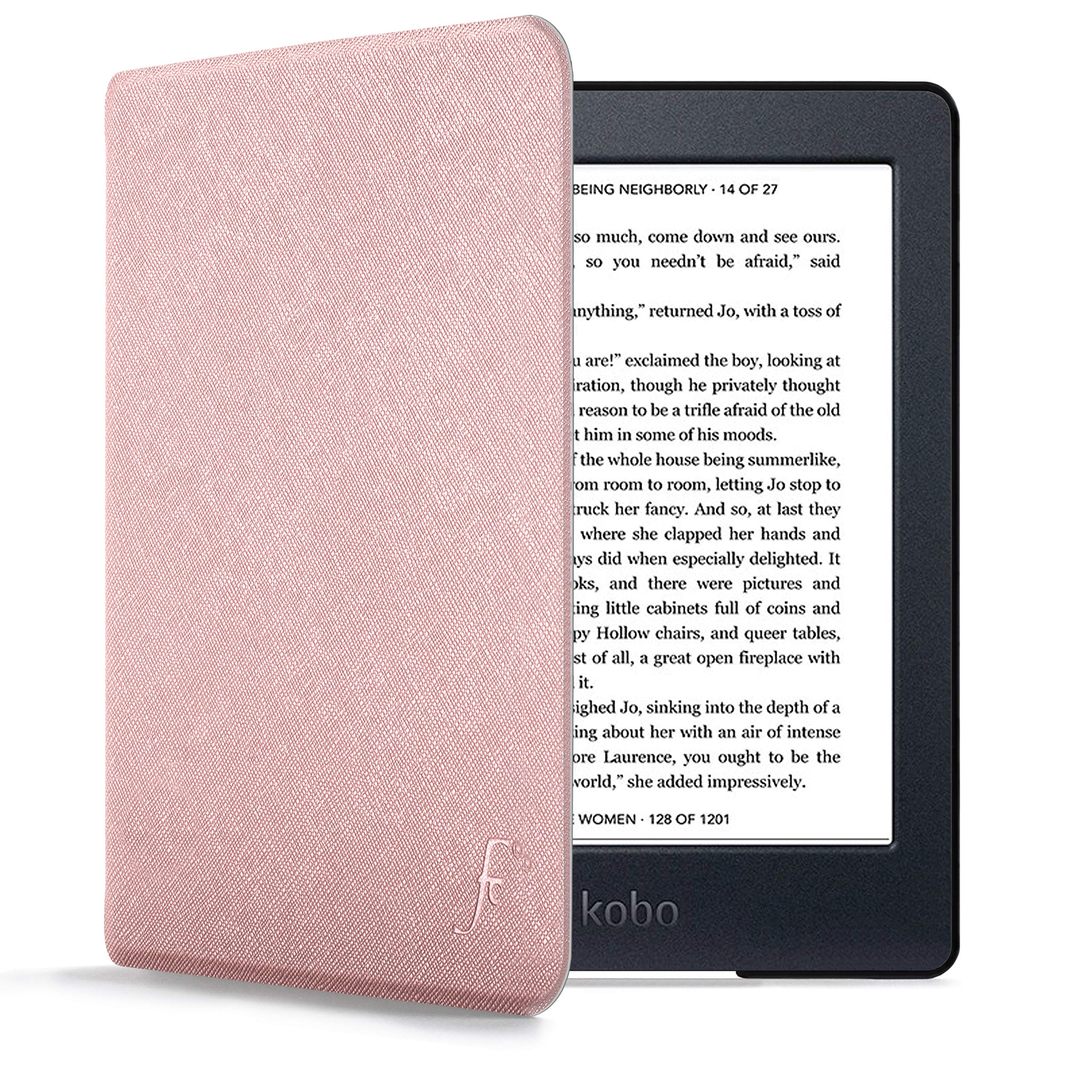 Forefront Cases Case for Kobo Nia (Model: 2020) - Slim, Lightweight & Protective Cover for Kobo Libra Nia with Smart Auto Sleep-Wake Function - Rose Gold
