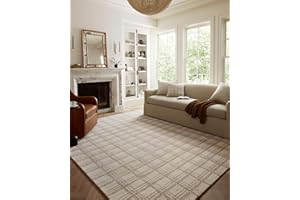 Loloi Chris Loves Julia Polly Collection POL-12 Cream/Sand 7'-9" x 9'-9" Area Rug