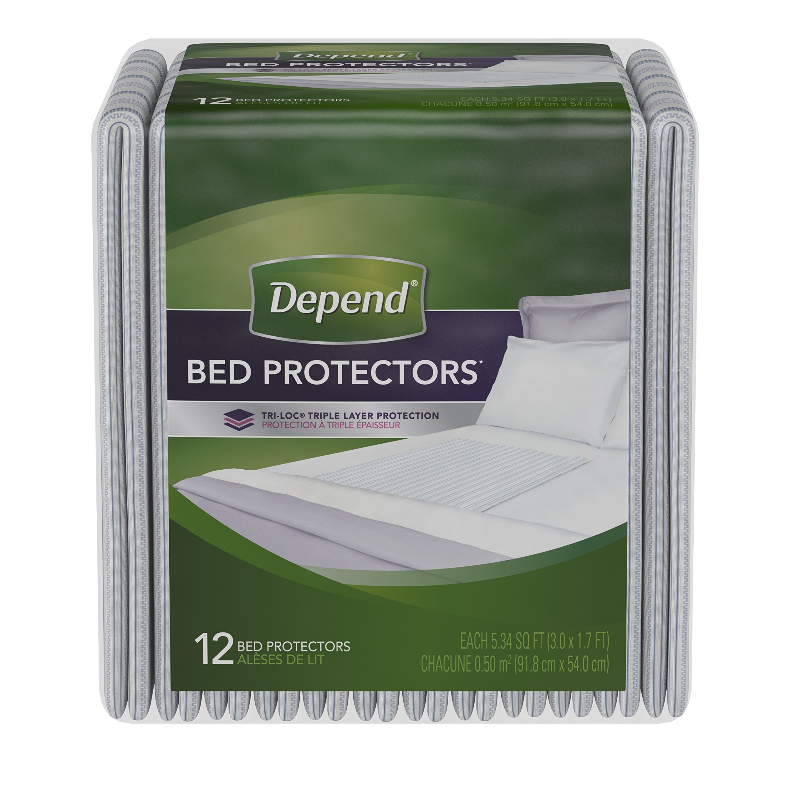 Depend Bed Protectors for Incontinence Protection, 24 Count