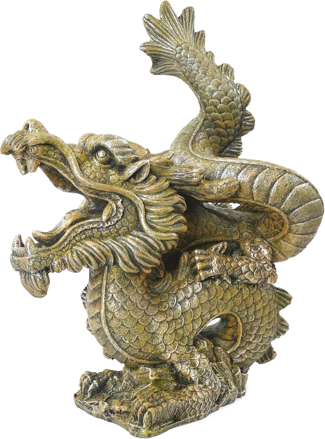 Rosewood Aged Golden Dragon Fish Tank/Aquarium Ornament, Medium Amazon.co.uk Pet Supplies