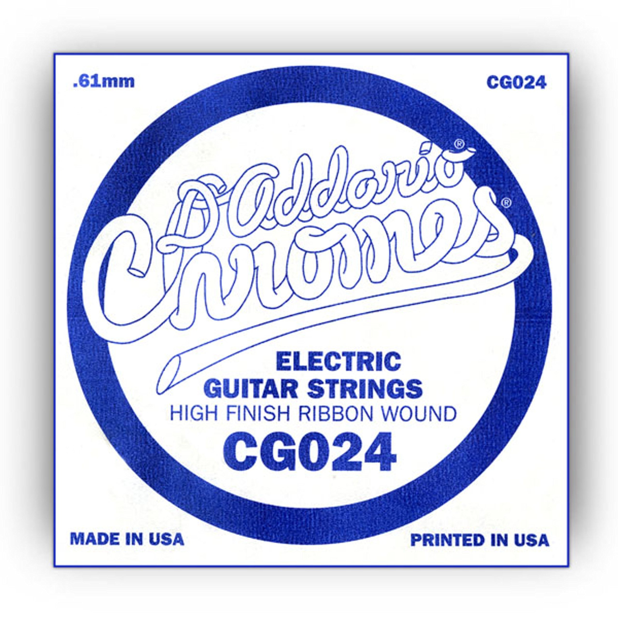 D'Addario .024 Flat Wound Single String for Electric Guitar — image 1