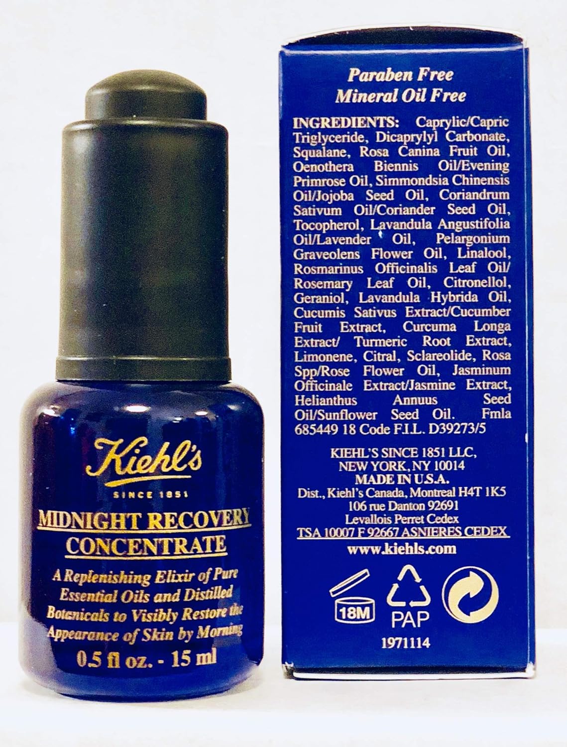 midnight recovery concentrate ingredients
