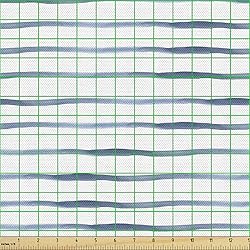 Ambesonne Harbour Stripe Fabric by The