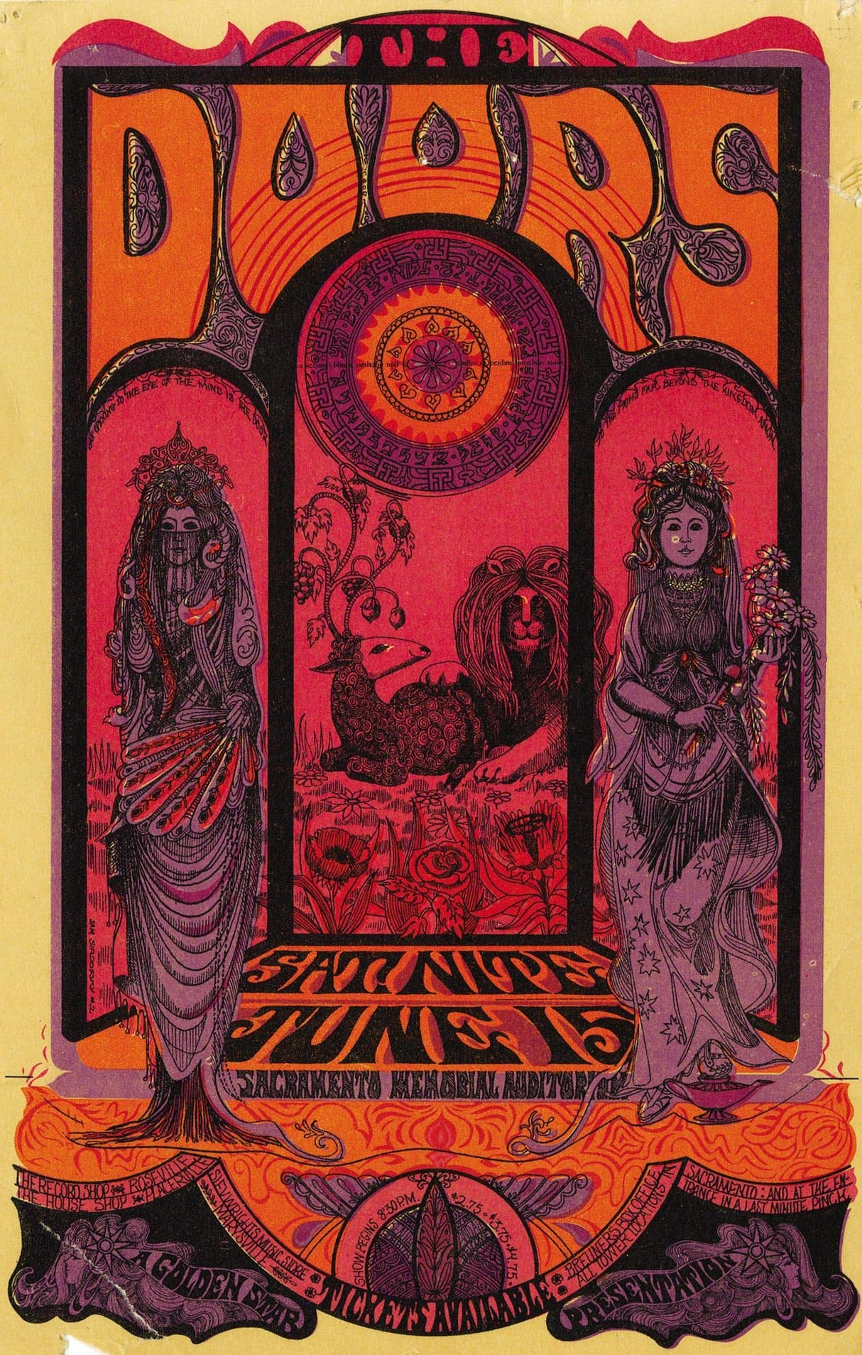 ELITEPRINT VINTAGE BAND THE DOORS Rock & Roll Concert Gig Advertisement A3 POSTER ON 250GSM PRINT MATERIAL WALL ART REPRODUCTION