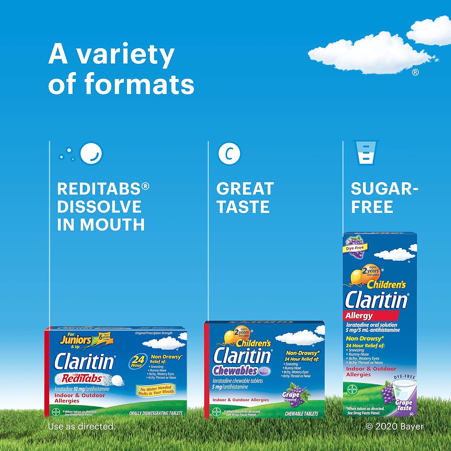 Junior's Claritin 24 Hour Non-Drowsy Allergy  RediTabs, 10 mg, 30 Count: Health & Personal Care