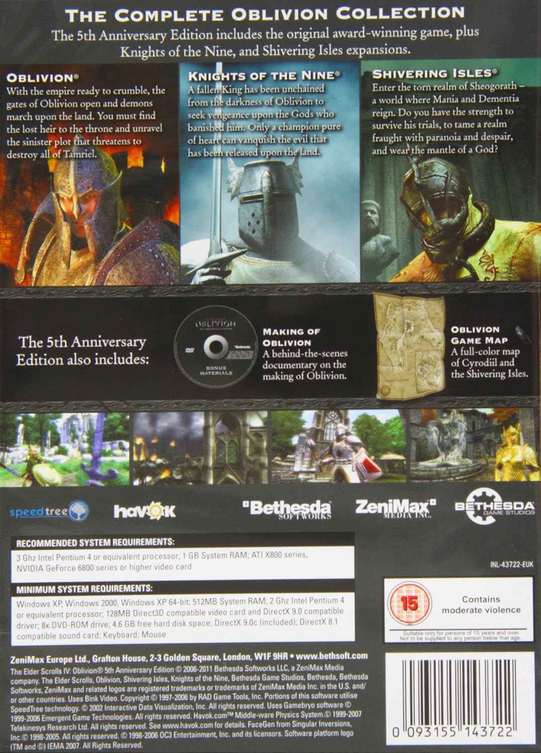 Amazon Co Jp Elder Scrolls Iv Oblivion 5th Anniversary Edition Uk 輸入版 ゲーム Amazon Co Jp Elder Scrolls Iv Oblivion 5th Anniversary Edition Uk 輸入版 ゲーム