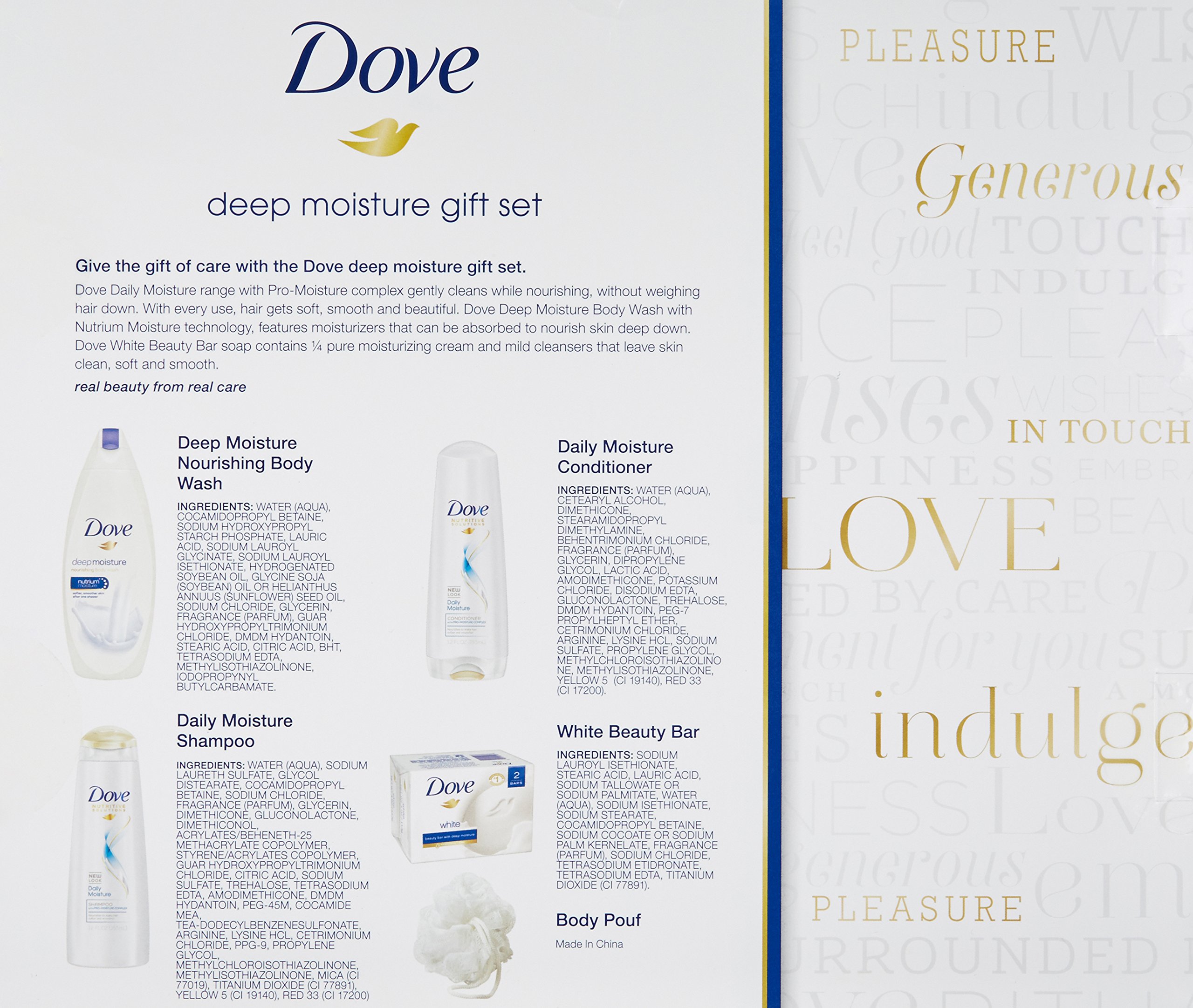Dove Female Holiday Gift Set, Deep Moisture Buy Online in United Arab